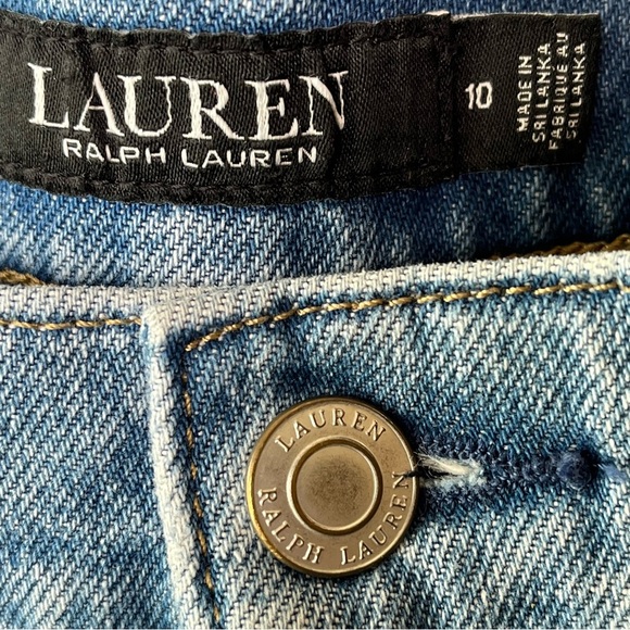 Lauren Ralph Lauren Classic Jeans Straight Leg Blue Medium Wash Western 10 - Picture 3 of 8